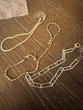 Mixed Gold and Silver Tone Women's Bracelet Set (3)